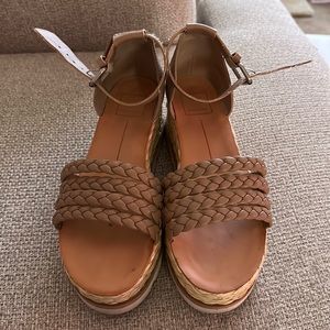 DOLCE VITA LULU ESPADRILLE WEDGE SANDAL SIZE 7